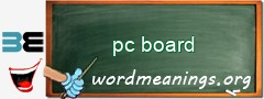 WordMeaning blackboard for pc board